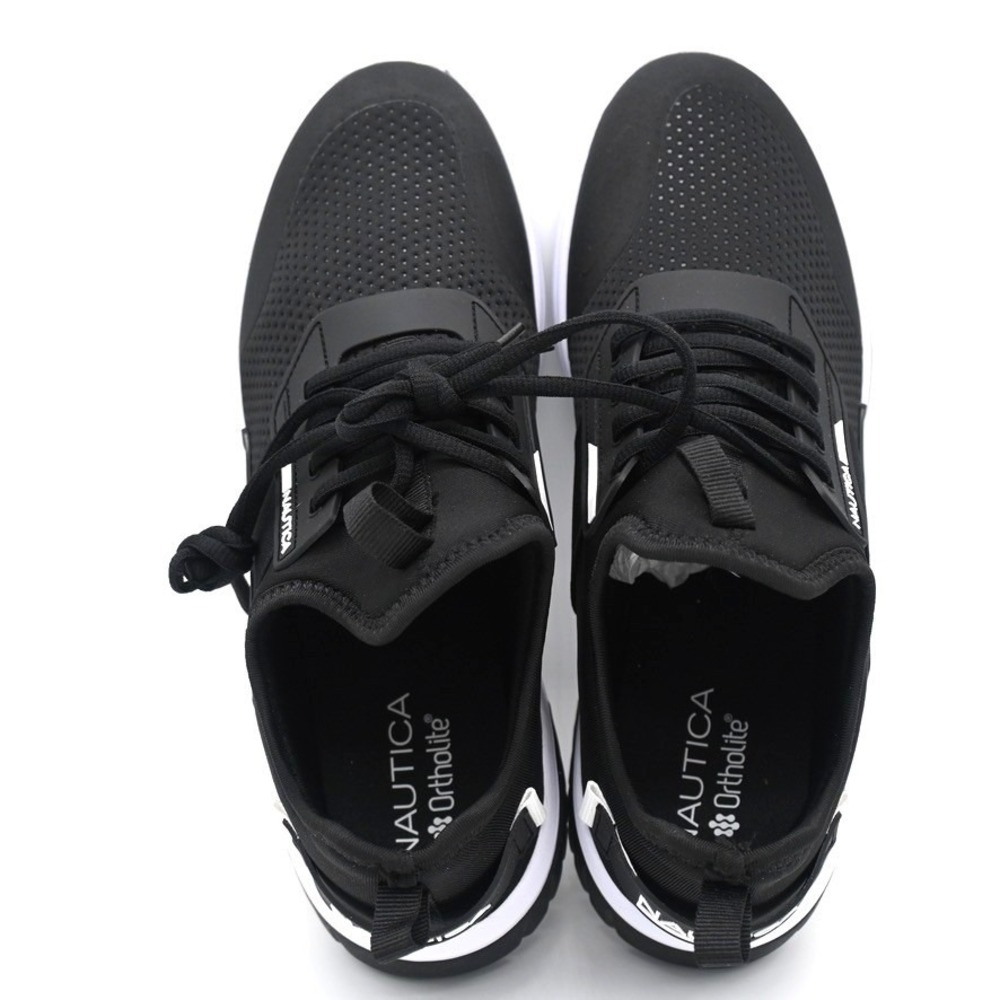 Nautica Athletic Men's Sneaker Black Color US 10 Lace- Up Fashion-Walking Shoe - Picture 9 of 9